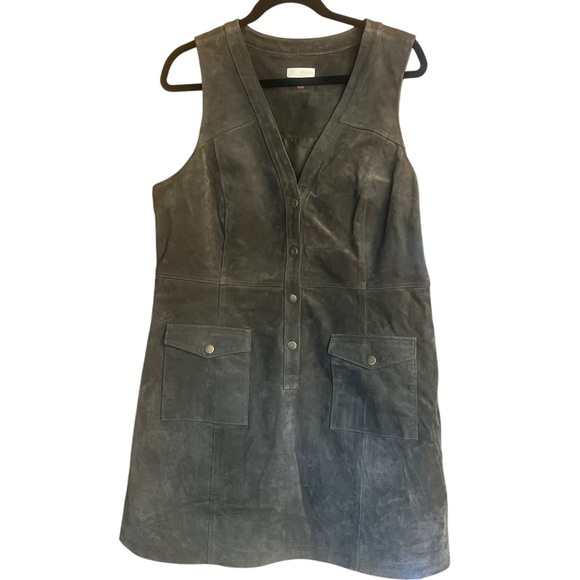 Anthropologie Pilcro Suede Mini Dress size 14 - Picture 1 of 9